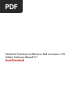 statistical techniques in business and economics 16th edition solution manual statistical techniques in business and economics 17th edition solution manual